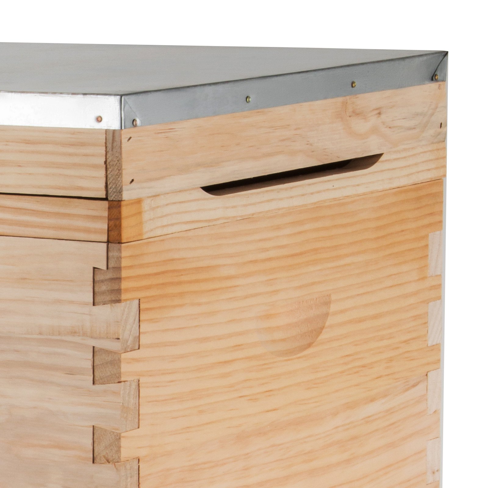 Ultra Simple Beehive Langstroth BeeHive 1 Deep 1 Medium Top Quality Natural Wood