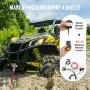 VEVOR Electric Winch ATV UTV 2041.2 kg Synthetic Rope Waterproof Remote Control