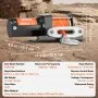 VEVOR Electric Winch, 3500 lb Line Pull Capacity, 12V DC ATV/UTV Winch with Φ3/16 in x 39 ft 12 Strands Synthetic Rope Aluminum Fairlead Wired Remote Control, IP55 Waterproof for Towing UTV ATV Boat