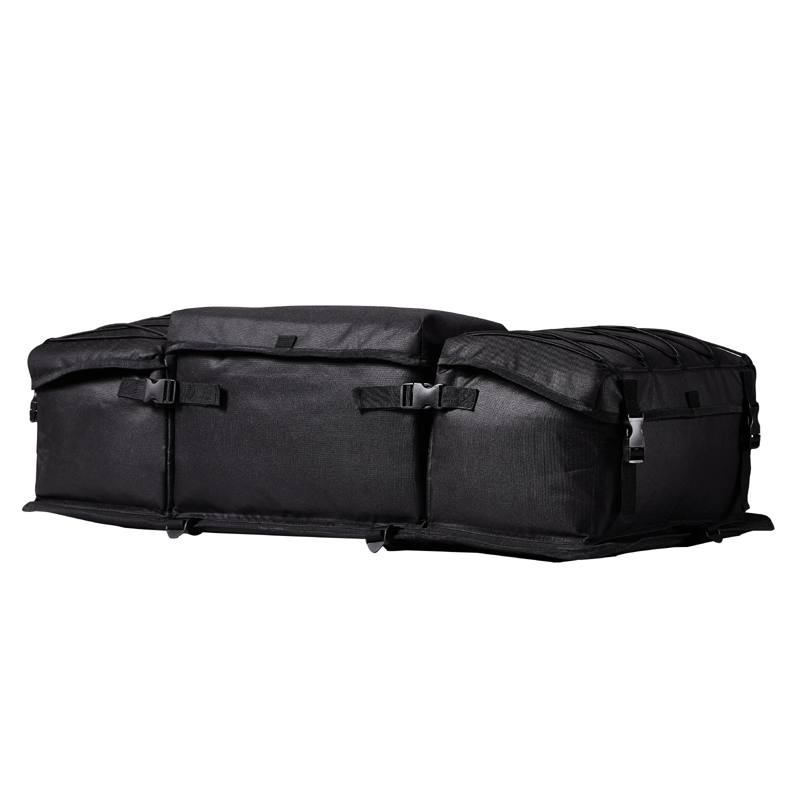 VEVOR ATV Rear Storage Bag, 50L ATV Rear Cargo Bag with Sponge Seat Cushion & Bottle Holder, 600D Oxford Cloth Rear Seat Gear Bag Fit Most ATVs with Rear Rack, Compatible with ATV, UTV, Can-Am Vehicle