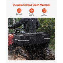 60L ATV Rear Storage Bag 600D Oxford Cloth Rear Cargo Bag with Waterproof Cover