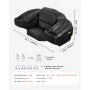 VEVOR ATV Rear Storage Box and Lounger, 95L ATV Cargo Box with Seat & Backrest, Waterproof LLDPE & Lockable Lounger Storage Box Fit Most ATVs with Rear Rack, Compatible with ATV, UTV, Can-Am Vehicles