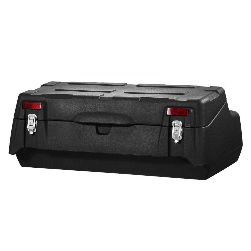 VEVOR Caja de almacenamiento trasera para ATV, 95 L, con respaldo acolchado, LLDPE impermeable y caja de almacenamiento de equipo con cerradura, compatible con la mayoría de los ATV con portaequipajes trasero, compatible con vehículos ATV, UTV y Can-Am.