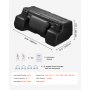 VEVOR Caja de almacenamiento trasera para ATV, 95 L, con respaldo acolchado, LLDPE impermeable y caja de almacenamiento de equipo con cerradura, compatible con la mayoría de los ATV con portaequipajes trasero, compatible con vehículos ATV, UTV y Can-Am.