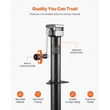 VEVOR A Frame Trailer Jack Bolt on Trailer Tongue Jack 5000 lbs 15-inch Travel
