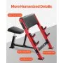VEVOR Preacher Curl Bench, Strength Training Benches, Max load 660 LBS Home Gym Fitness Equipment, Seated Arm Isolated Barbell Dumbbell Bicep Station, Adjustable Weight Bench with Bar Holders