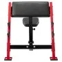 Banco de curl predicador VEVOR, bancos de entrenamiento de fuerza, carga máxima de 300 kg, equipo de fitness para gimnasio en casa, estación de bíceps con mancuernas y barra aislada con brazo sentado, banco de pesas ajustable con soportes para barra