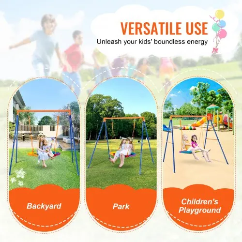 Balançoire Soucoupe VEVOR 101 Cm – Charge 340 Kg – Oxford 900D – Sangles Réglables – Jardin & Extérieur