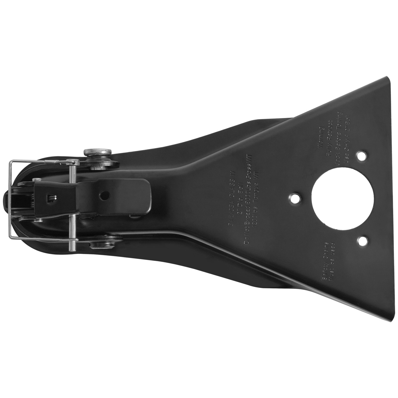 VEVOR A-Frame Trailer Coupler, Fits 2-Inch Hitch Ball Size, 8000 lbs Towing Capacity, Heavy Duty Steel Coupler, Ideal for Towing Station Wagons, Pickup Trucks, SUVs, Campers, Black Coating Surface