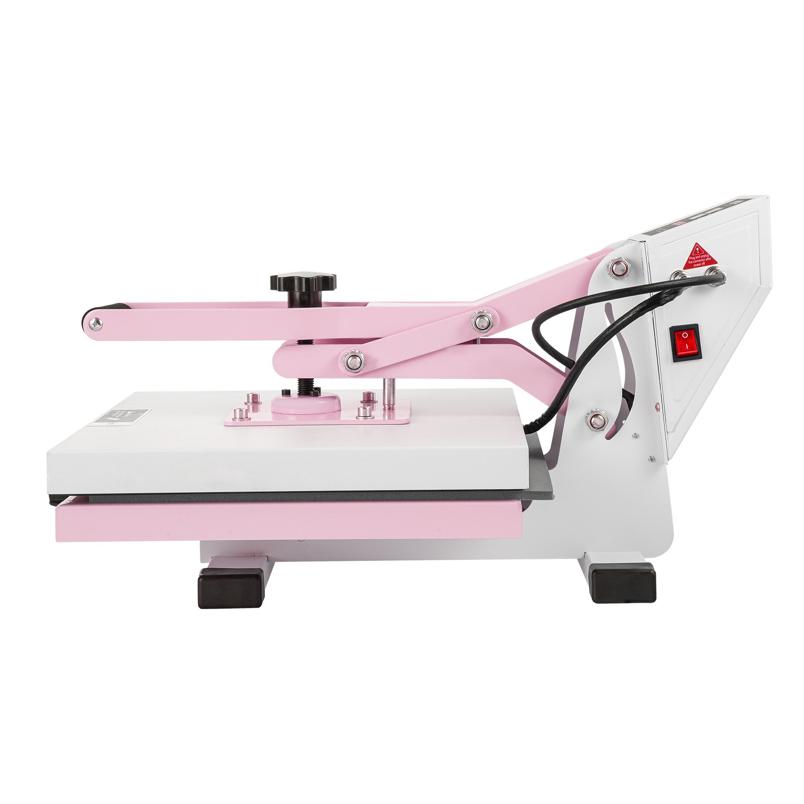 VEVOR Heat Press Machine 38x38 cm Slide Out Heat Transfer Machine T-Shirts Pink
