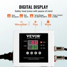 VEVOR Heat Press Machine 15x15 in Slide Out Heat Transfer Machine T-Shirts Green