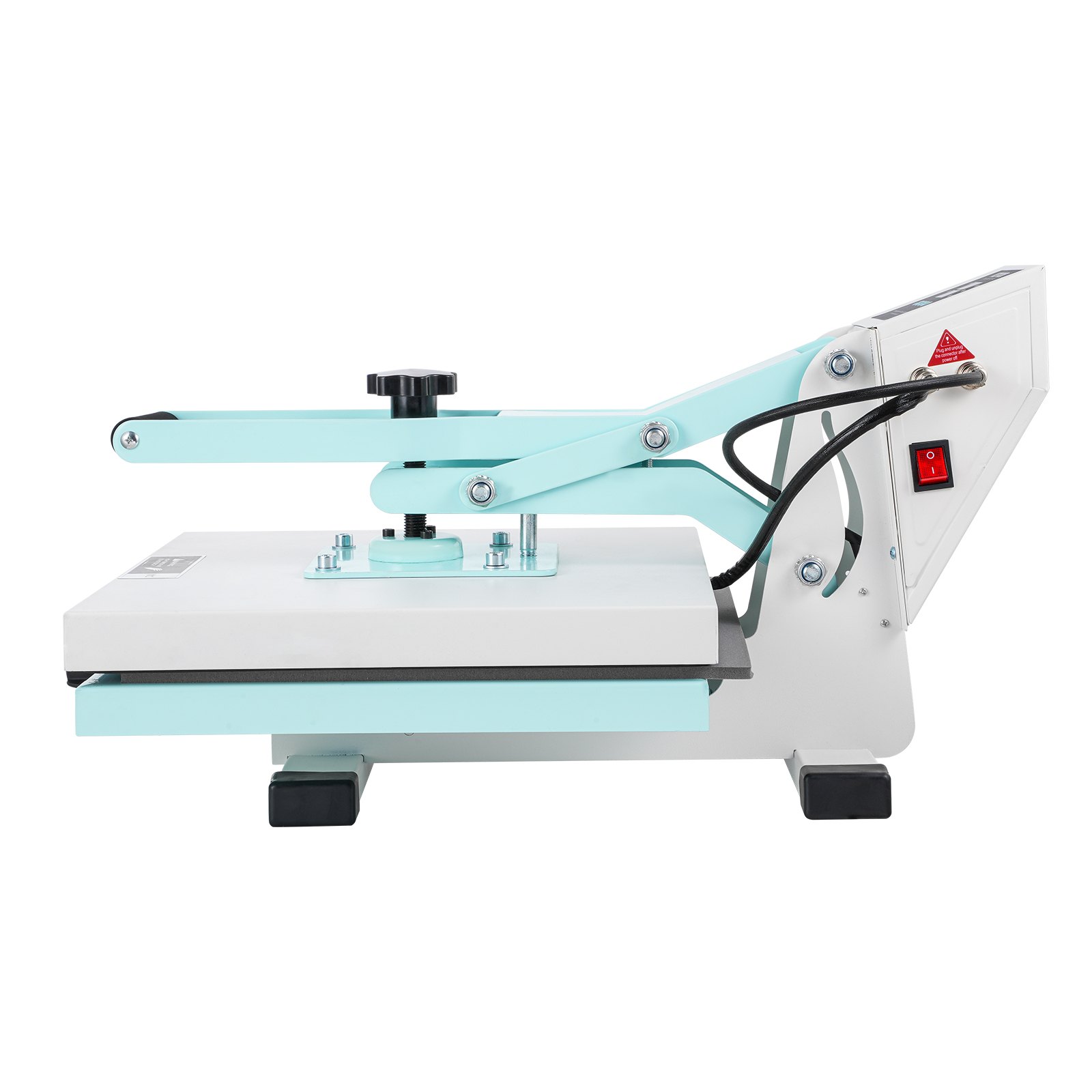 VEVOR Heat Press, 15 x 15 inch Digital Heat Press Machine, Slide Out Heat Transfer Machine, Fast and Even Heating, 2-Layer Insulation Cotton, Heat Transfer Machine for T-Shirts/Pillows/Bags, Green