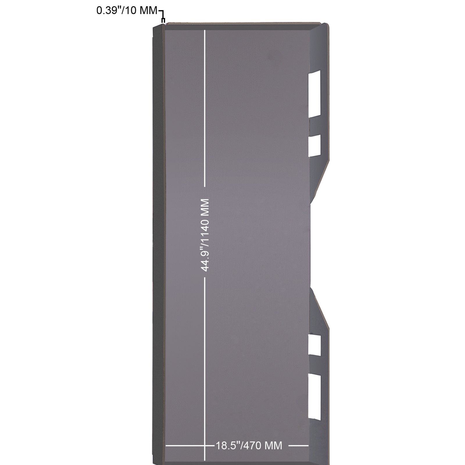 Placa de montaje de dirección deslizante de montaje rápido Universal Vevor 0,39 "para Tractor