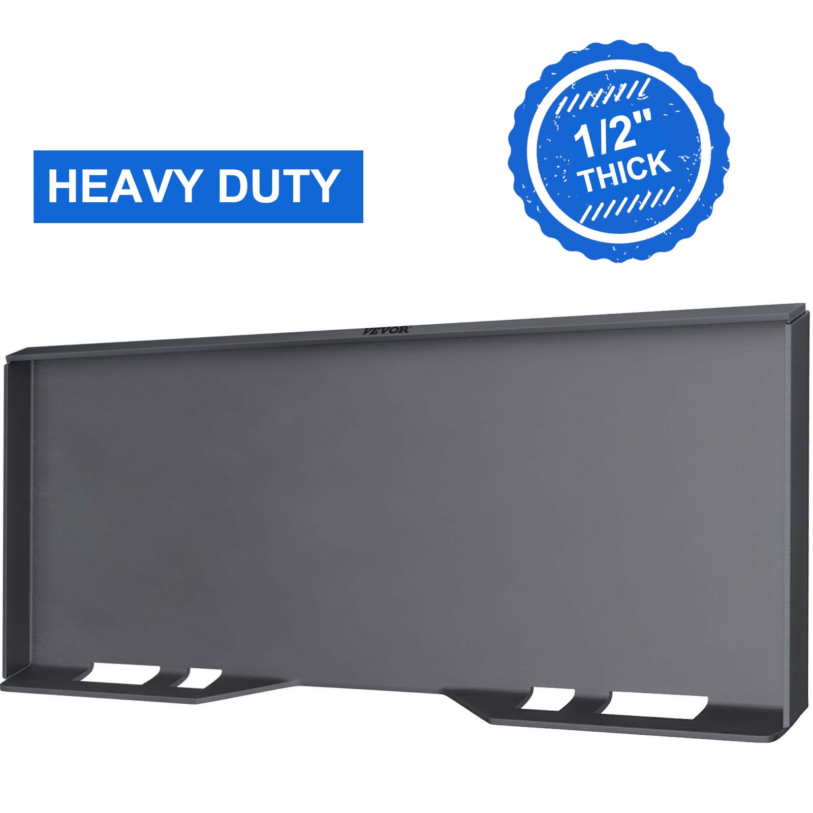 VEVOR Skid Steer Mount Plate Thick Skid Steer Attachment Plate Steel Quick Attachment Loader Plate with 3 Additional Welding Rods Easy to Weld or Bolt to Different Accessories (1/2\")