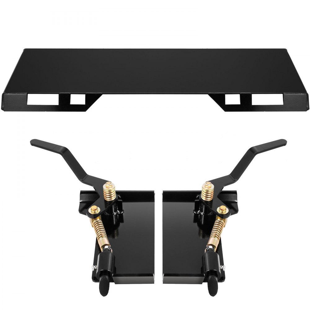 VEVOR Skid Steer Attachment 1/4in Skid Steer Quick Attach Plate Inside Width 45" Skidsteer Attachment 18.5" Height Quick Attach Skid Steer Attachments for Buckets, Plows, Forks