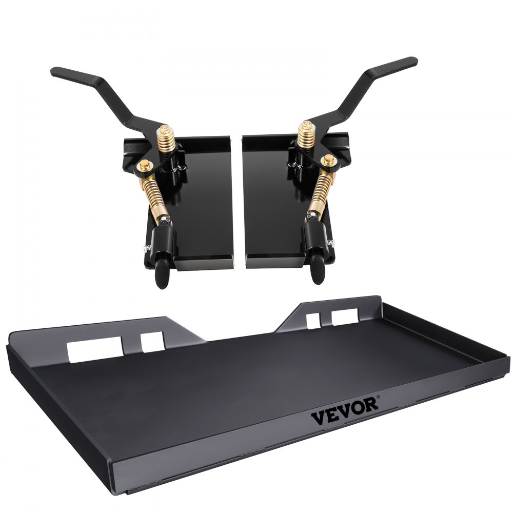 VEVOR Skid Steer Attachment 1/4in Skid Steer Quick Attach Plate Inside Width 45" Skidsteer Attachment 18.5" Height Quick Attach Skid Steer Attachments for Buckets, Plows, Forks
