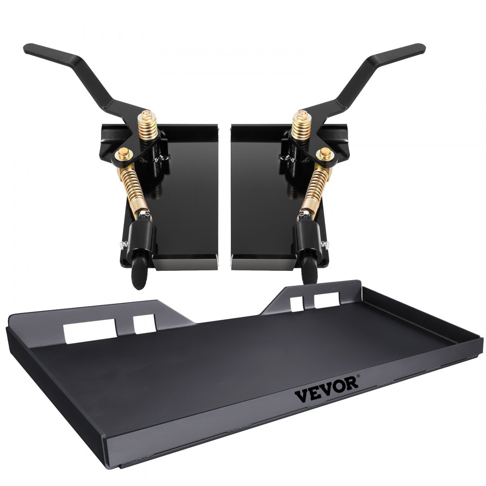 VEVOR Skid Steer Attachment 3/8in Skid Steer Quick Attach Plate 85LBS Skidsteer Attachment 18.5\" Height Quick Attach Skid Steer Attachments for Buckets, Plows, Forks