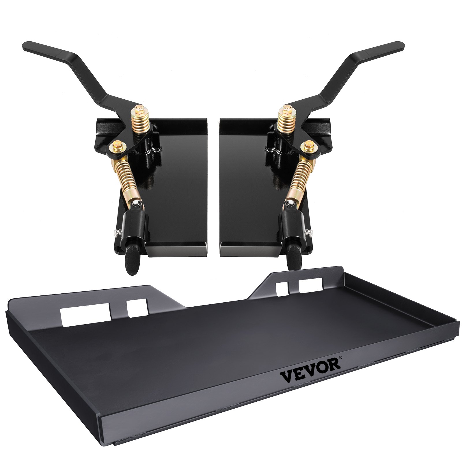VEVOR Skid Steer Attachment 3/8in Skid Steer Quick Attach Plate 85LBS Skidsteer Attachment 18.5\" Height Quick Attach Skid Steer Attachments for Buckets, Plows, Forks