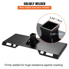 VEVOR  1/4\" Thick Plate 3/8\" Top Bar Thic Quick Tach Attachment Mount Plate Skid Steer Bobcat