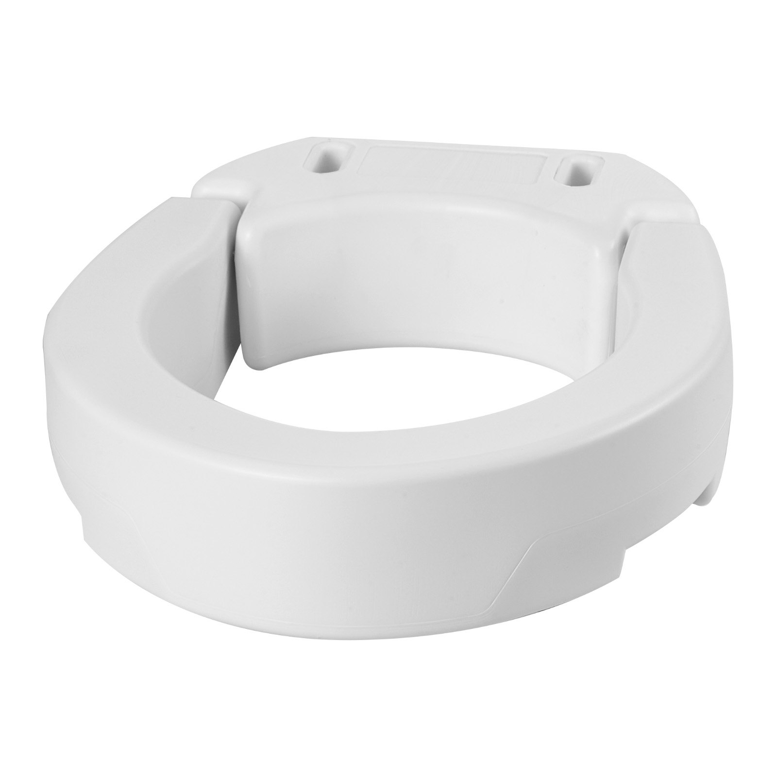 VEVOR Raised Toilet Seat, 300 lbs Load Capacity, 3.5-Inch Lift Height, Commode Elevated Toilet Seat Riser with Enlarged Opening for Seniors, Elderly, Handicap, Disabled, and Adults, Fits Round Bowl