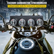 VEVOR Brændstof Vakuum Karburator Synchronize Tool Kit Brændstof Vakuum Karburator Synchronizer Carb Sync Målesæt med gummislange