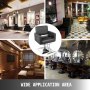Styling Chair Black Hydraulic Lift Square Base Hairdressing Furniture Barber Salon Chair PU leather