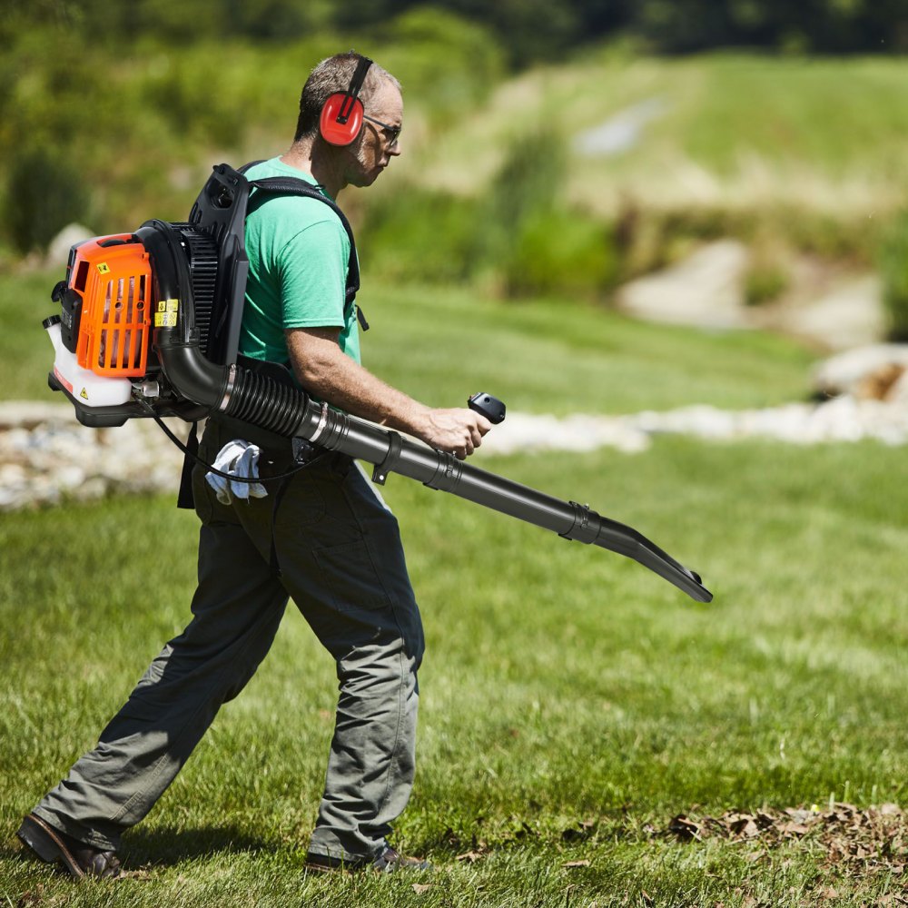 VEVOR Backpack Leaf Blower, 52CC 2-Cycle Gas Leaf Blower with 1.37L Fuel Tank, 480CFM Air Volume 175MPH Speed, Ideal for Lawn Care, Leaf Cleaning, and Snow Removal