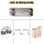 Stainless Steel Plate Heat Exchanger B3-12a-50 220kw 3/4 Inches Male (4x)