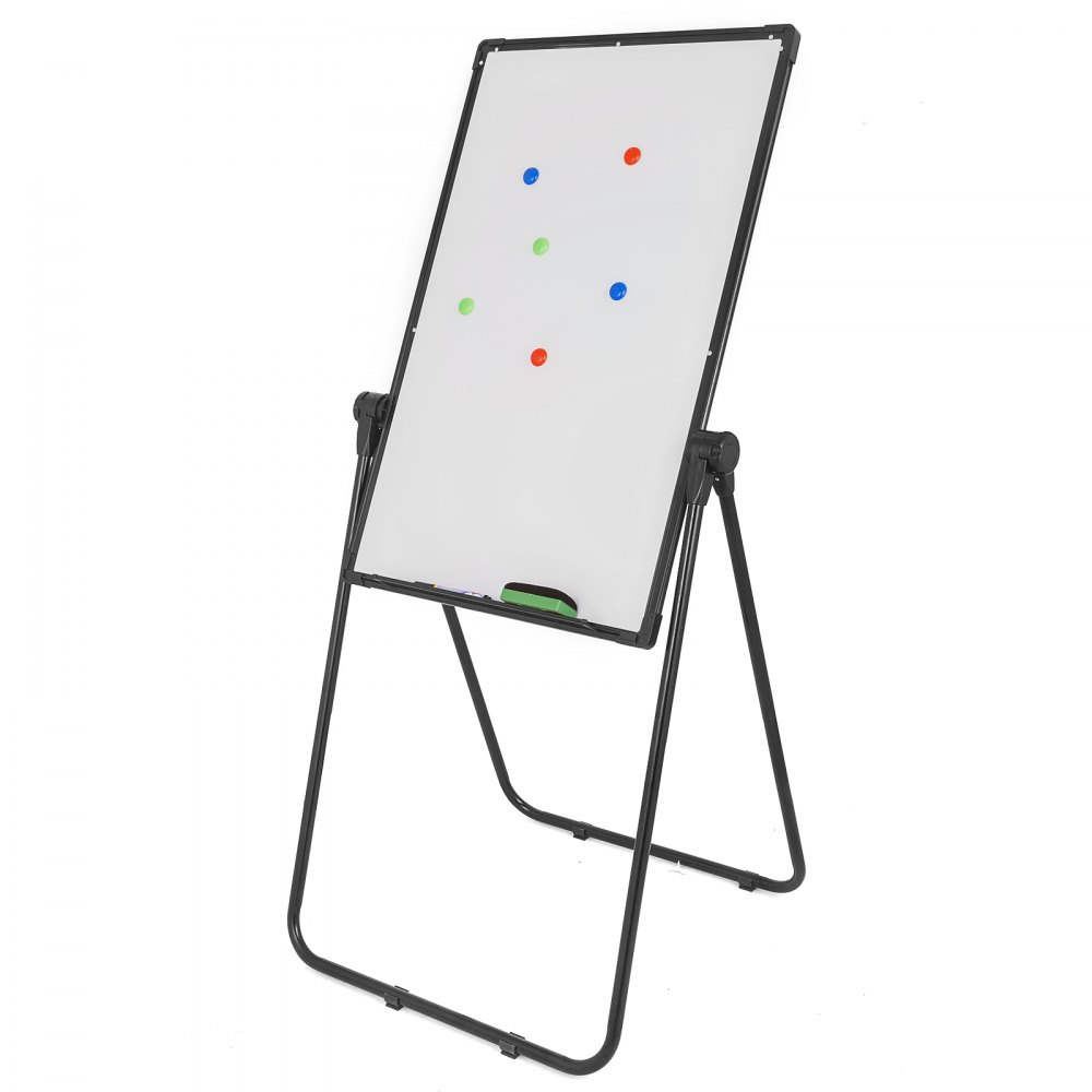Single Sided Magnetic Whiteboard Stand 60x90cm Telescopic U-Stand Flipchart