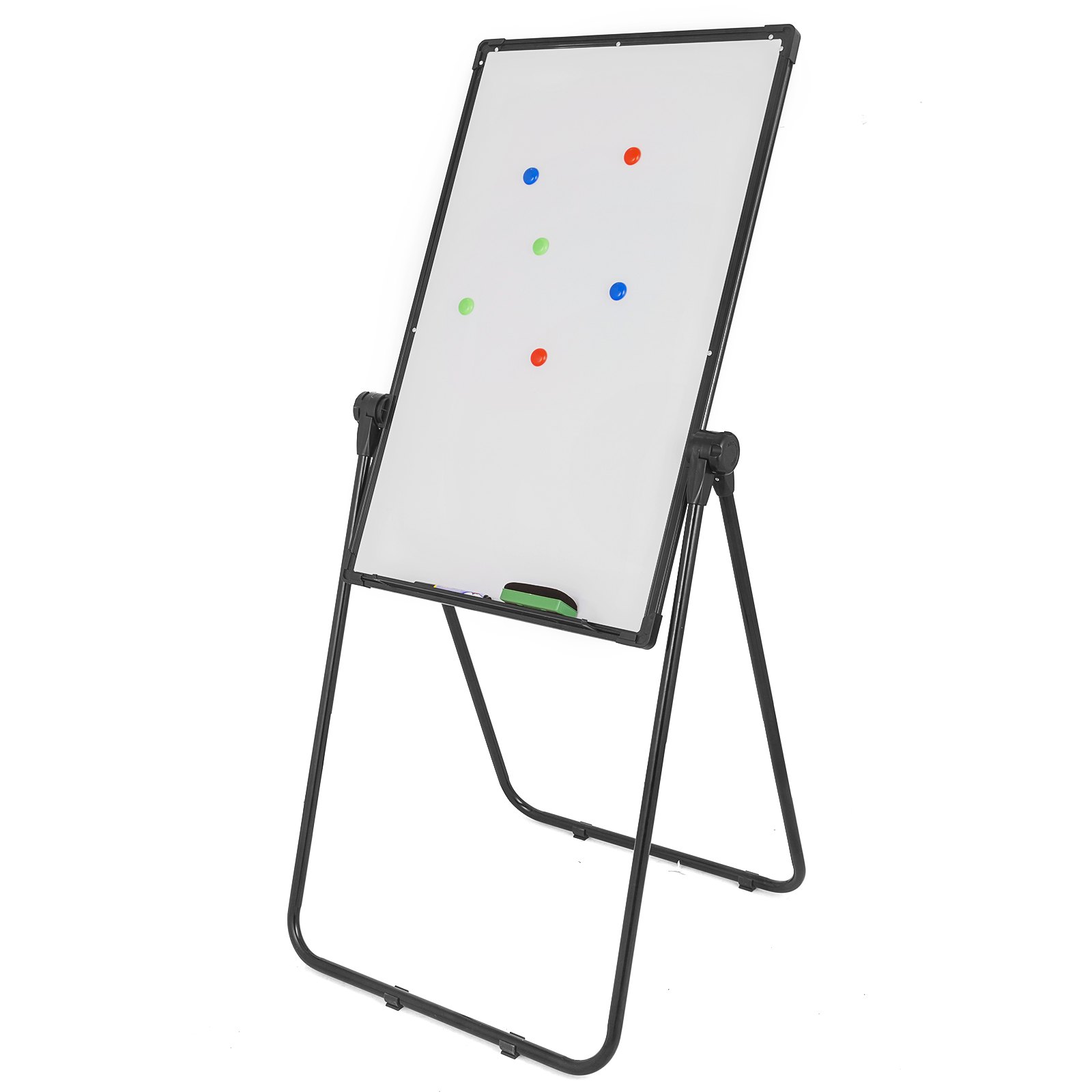 Single Sided Magnetic Whiteboard Stand 60x90cm Telescopic U-Stand Flipchart