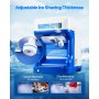 Commercial Ice Shaver 286LBS/H Electric Snow Cone Maker Ice Crusher Blue