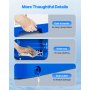 Commercial Ice Shaver 286LBS/H Electric Snow Cone Maker Ice Crusher Blue