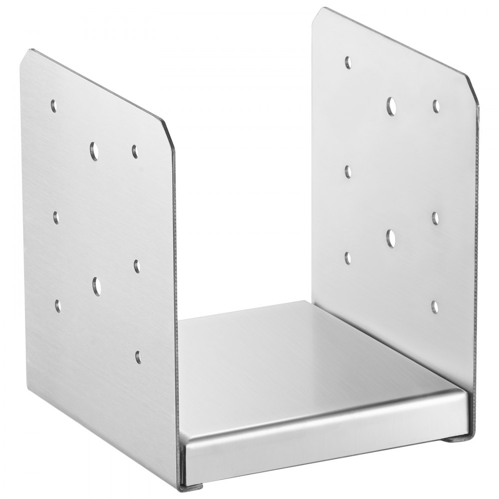 VEVOR 152.4x152.4 Post Base, 1Pcs Stainless Steel Adjustable Post Anchor Bracket(Internal 150 x 139.7), Adjustable Post Base for Pavilion Deck Porch Handrail Railing Support Decorative Anchor Plate