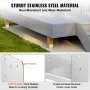 VEVOR 152.4x152.4 Post Base, 10Pcs Stainless Steel Adjustable Post Anchor Bracket(Internal 150 x 139.7), Adjustable Post Base for Pavilion Deck Porch Handrail Railing Support Decorative Anchor Plate