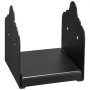 VEVOR 6x6 Post Base 2 Pcs, Inner Size 5.9x5.55 inch / 150x141 mm Post Brackets, Heavy Duty Carbon Steel Decking Posts, Wood Posts Brackets for Pavilion Deck Railing Support Deck Base Plate, Black