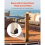 2 Pack 8x8 Post Base Brackets Wood Fence Post Anchor Inner Size 7.9x7.5 inch