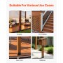 2 Pack 8x8 Post Base Brackets Wood Fence Post Anchor Inner Size 7.9x7.5 inch