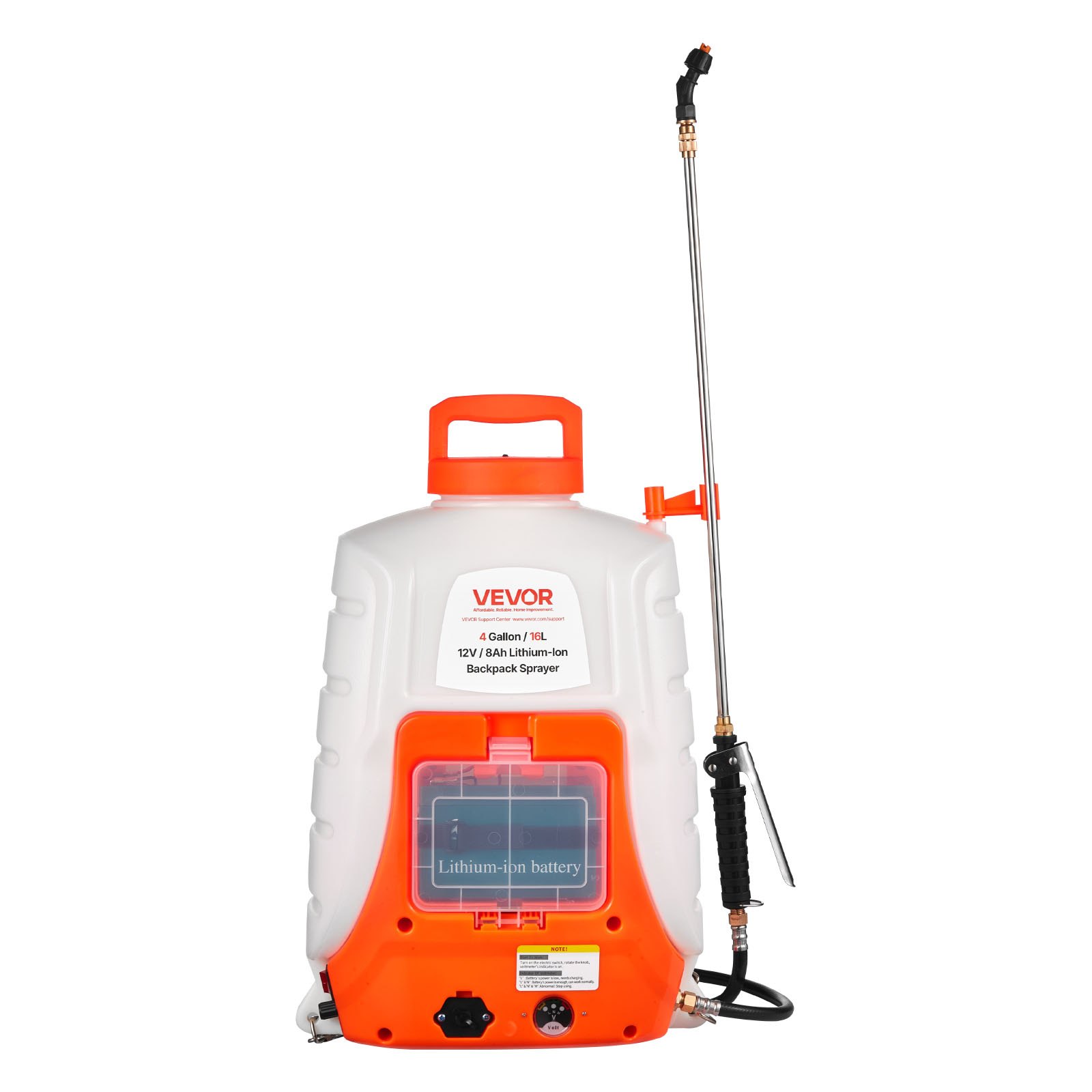 VEVOR Battery Powered Backpack Sprayer 15.1 L Tank 0-90 PSI Adjustable Pressure