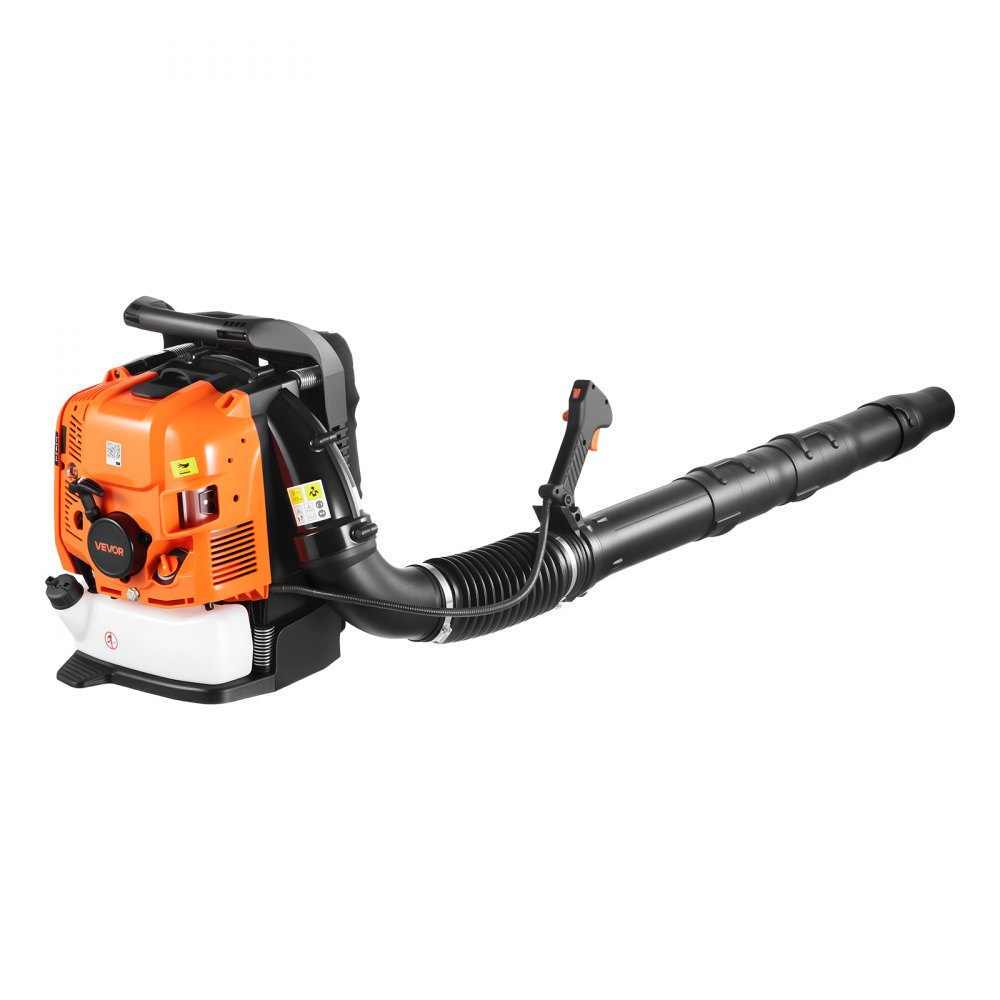 VEVOR Backpack Leaf Blower, 75.6CC 4-Stroke Engine Gas Powered Leaf Blower with 1.8L Fuel Tank, 1045 m³/h Air Volume, 317 km/h Speed, Ideal for Lawn Care, Leaves Cleaning, Yard Debris & Snow Removal