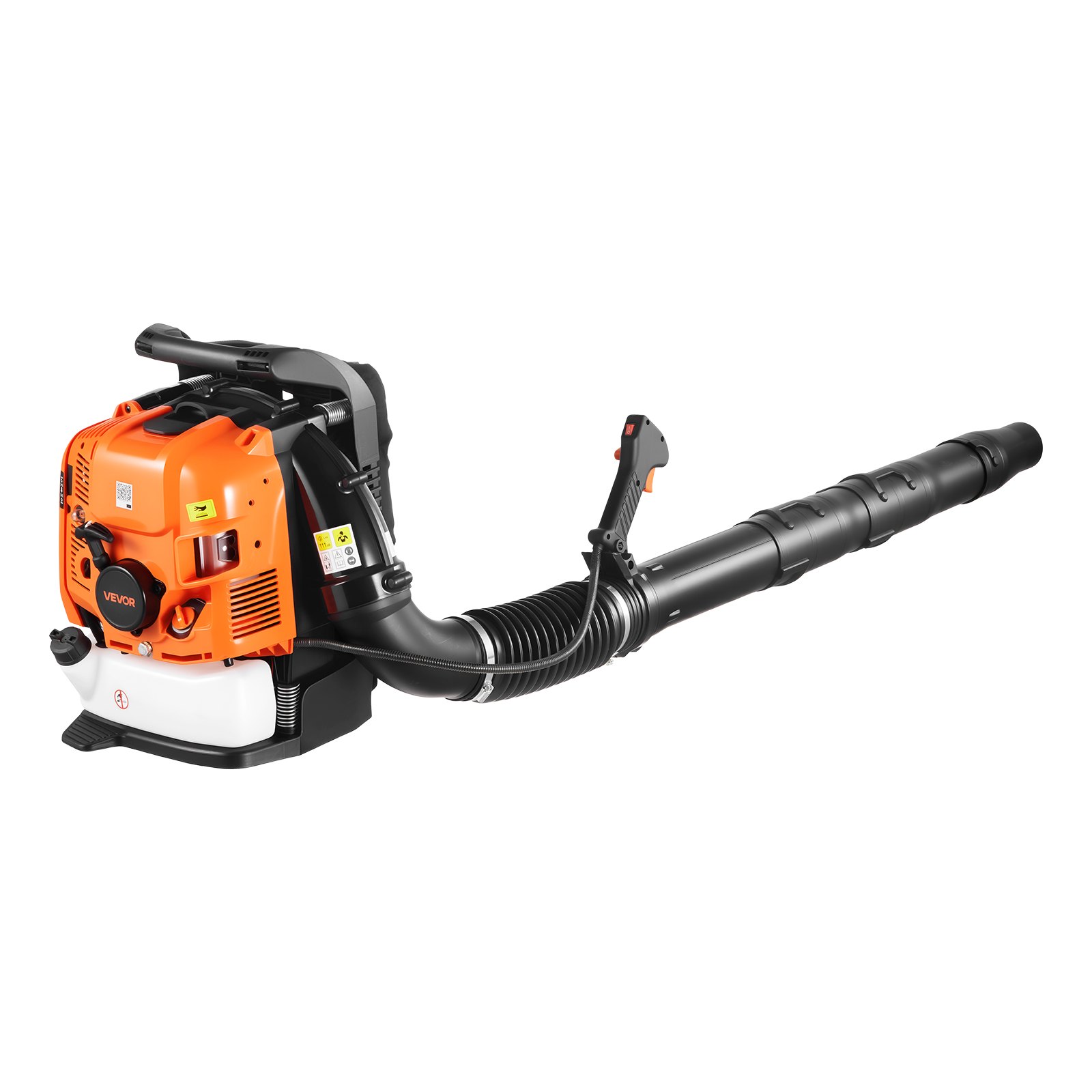 VEVOR Backpack Leaf Blower, 75.6CC 4-Stroke Engine Gas Powered Leaf Blower with 1.8L Fuel Tank, 1045 m³/h Air Volume, 317 km/h Speed, Ideal for Lawn Care, Leaves Cleaning, Yard Debris & Snow Removal