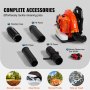 VEVOR Backpack Leaf Blower 79CC 2-Cycle Gas Leaf Blower 930CFM Όγκος αέρα 184MPH