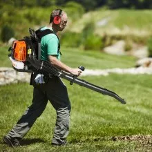 VEVOR Backpack Leaf Blower, 63CC 2-Cycle Gas Leaf Blower with 1.89L Fuel Tank, 1110CFM Air Volume 220MPH Speed, Ideal for Lawn Care, Leaf Cleaning, and Snow Removal