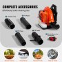 VEVOR Backpack Leaf Blower, 79CC 2-Cycle Gas Leaf Blower with 3L Fuel Tank, 930CFM Air Volume 184MPH Speed, Ideal for Lawn Care, Leaf Cleaning, and Snow Removal