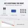 VEVOR Magnetic Whiteboard Dry Erase Board 36" x 24" Wall Mounted for Office