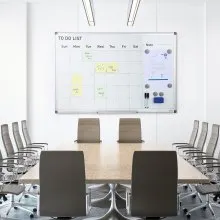 VEVOR Calendar Whiteboard, 36 x 24 Inches Magnetic Dry Erase Calendar Board, Monthly Planner Whiteboard for Wall, 1 Magnetic Erase & 2 Dry Erase Marker & Movable Tray for Restaurant Office Home School
