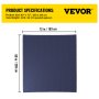 VEVOR Moving Blankets, 12 Packs - 80" x 72" (42 lb/dz Weight), Professional Non-Woven & Recycled Cotton Material Packing Blankets, Heavy-Duty Shipping Pads for Protecting Furniture, Floors, Blue