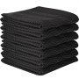 Pohyblivé přikrývky VEVOR, 6 balení – 80" x 72" (váha 32,4 lb/dz), profesionální balicí přikrývky z netkaného a recyklovaného bavlněného materiálu, odolné přepravní podložky pro ochranu nábytku, podlah, černá