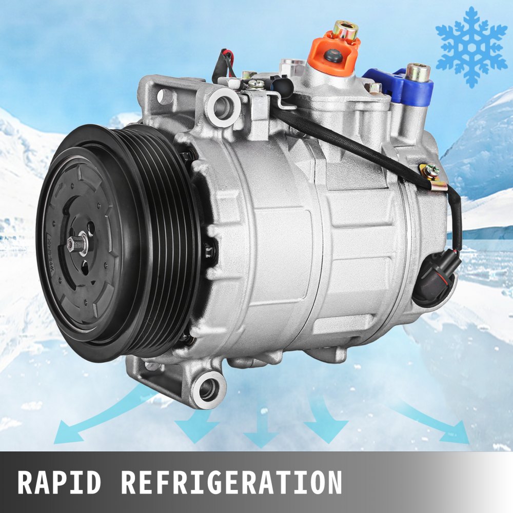 VEVOR CO 10807JC (000230011) Universal Air Conditioner A/C Compressor for 06-11 Mercedes R350, 03-06 S430/S500 0022301211 7SEU17C 98356 97356