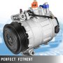 VEVOR CO 10807JC (000230011) Universal Air Conditioner A/C Compressor for 06-11 Mercedes R350, 03-06 S430/S500 0022301211 7SEU17C 98356 97356