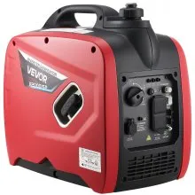 VEVOR Inverter Generator, 2900W Peak Watt Quiet Inverter Generator, Portable Inverters Generators for Home Use, Gas Powered, Compact and Lightweight Design - Stable Power, CO Sensor, Orange/Black